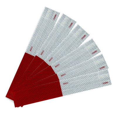 좋은 가격 Red/White DOT-C2 Reflective Safety Tape Conspicuity Tape for Vehicles, Trailers, Trucks 온라인으로