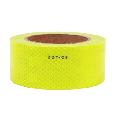 좋은 가격 High Intensity Fluorescent Yellow Green PMMA Micro Prismatic DOT C2 Reflective Tape 온라인으로