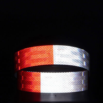 좋은 가격 차량용 10년 수명 빨간색 & 흰색 시인성 테이프 (마이크로 프리즘 반사 기술 적용) 온라인으로