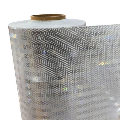 좋은 가격 교통 표지판용 10년 수명 ASTM D4956 Type IV 백색 고휘도 프리즘 반사 시트 온라인으로