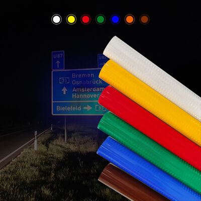 좋은 가격 ASTM D4956 제2형 EGP 반사판, 야외에서 7년 동안 사용할 수 있으며 압력에 민감한 접착제 온라인으로